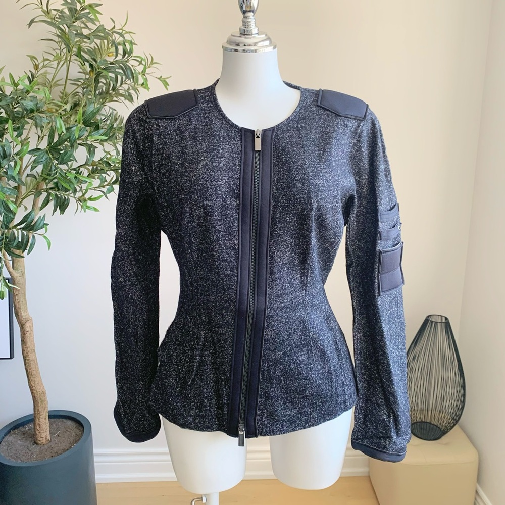 Adolfo Dominguez Wool Blend Zip Jacket EU 40